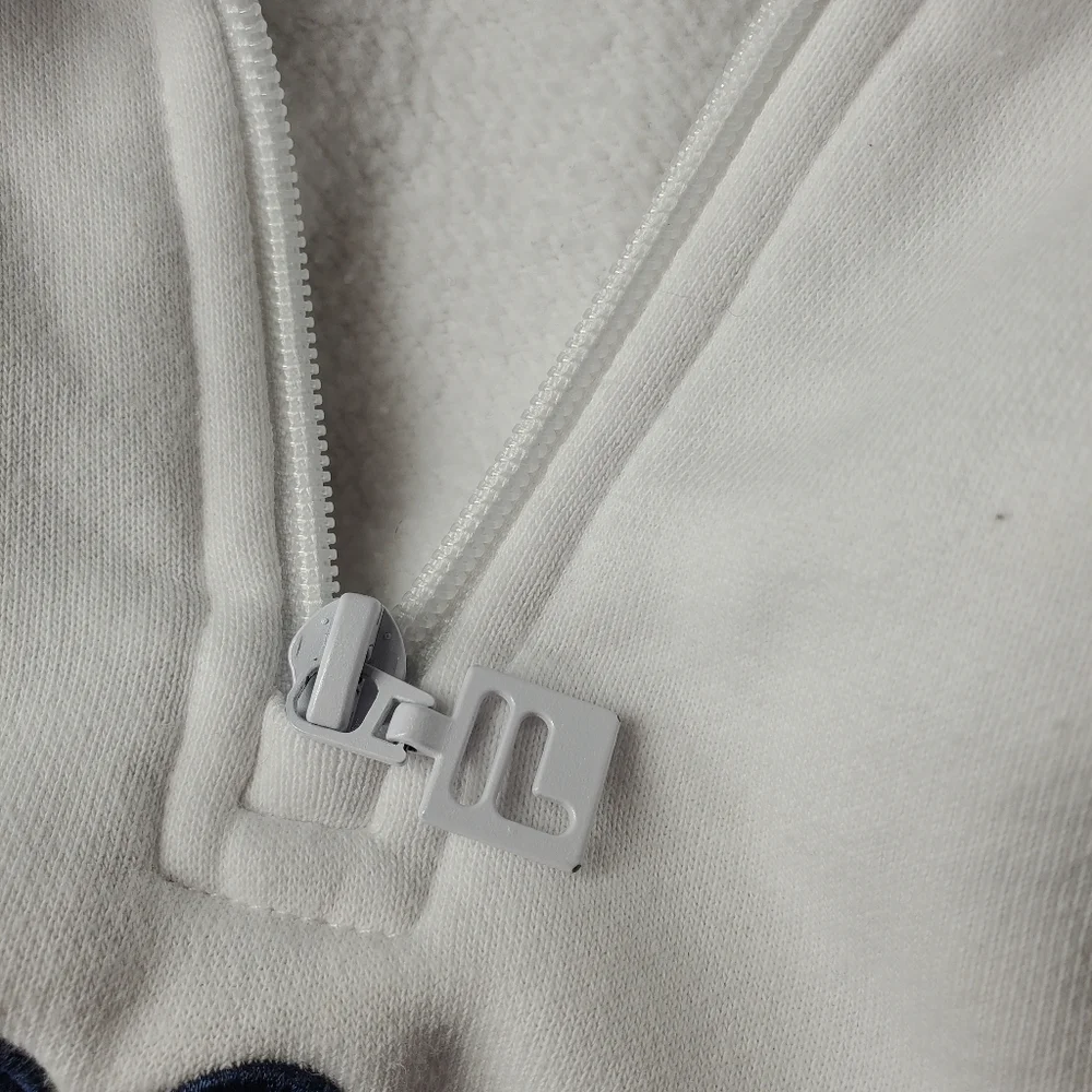 Fila Women's 1/4 Zip Pullover Sweatshirt Size XL White Blue Red EUC - Picture 5 of 16